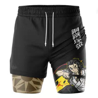 Hotaru Haganezuka V2 Demon Slayer 2-in-1 Performance Shorts