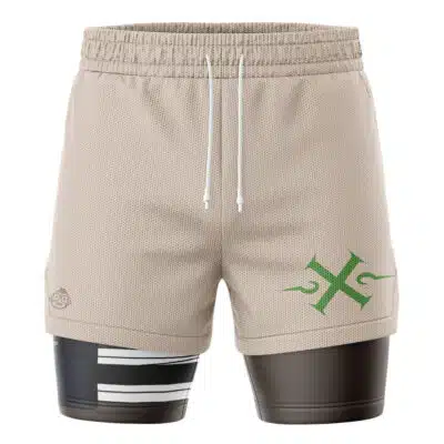 Hyuga Neji Cosplay Shippuden 2-in-1 Performance Shorts