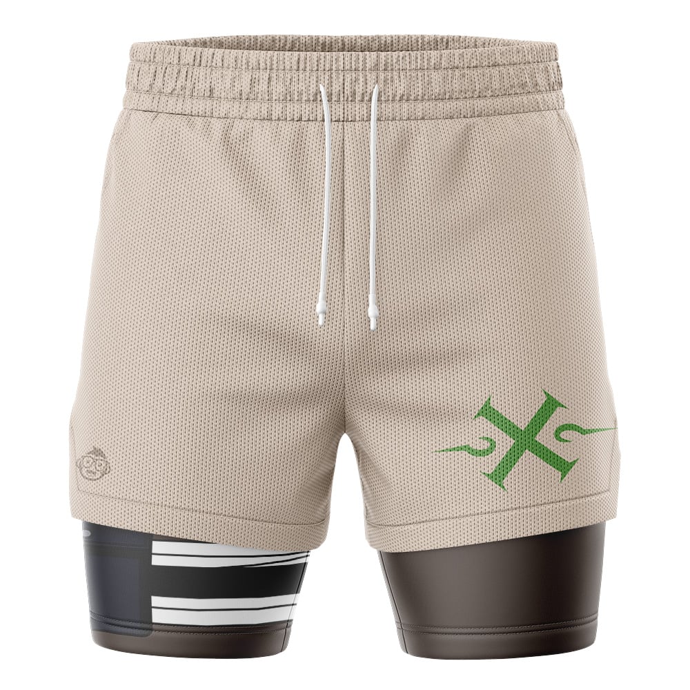 Hyuga Neji Cosplay Shippuden 2-in-1 Performance Shorts