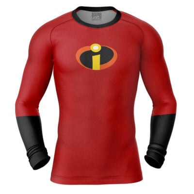 Incredibles Uniform The Incredibles Long Sleeve Rash Guard Compression Shirt