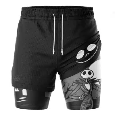 Jack Skellington V3 The Night Before Christmas 2-in-1 Performance Shorts