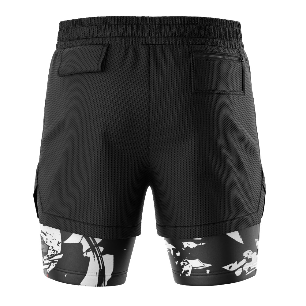 Konan Akatsuki Shippuden 2-in-1 Performance Shorts - Image 4