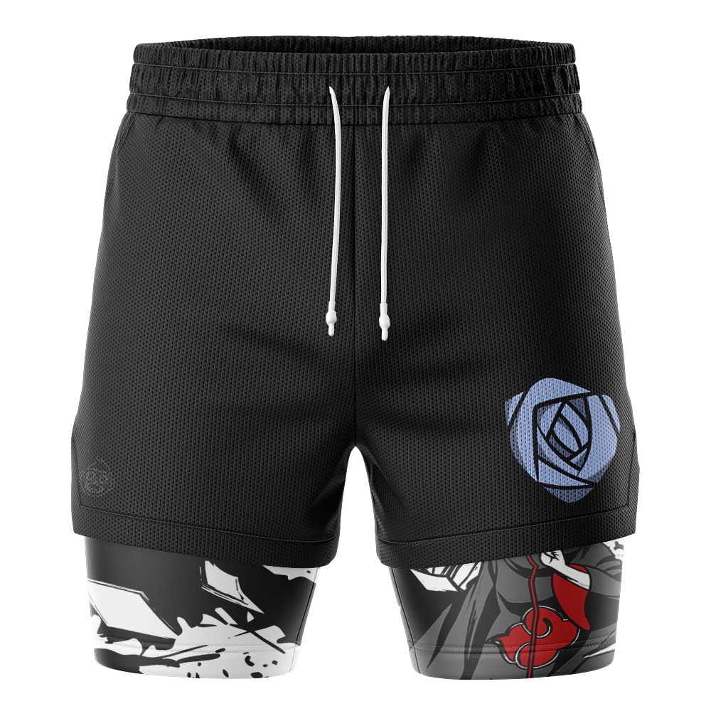 Konan Akatsuki Shippuden 2-in-1 Performance Shorts - Image 2
