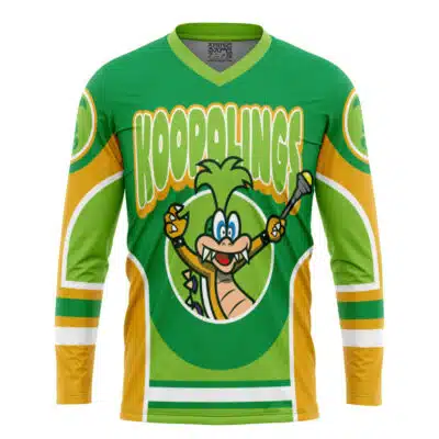 Koopalings Iggy Koopa Super Mario Bros Hockey Jersey