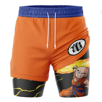 Krillin Dragon Ball Z 2-in-1 Performance Shorts