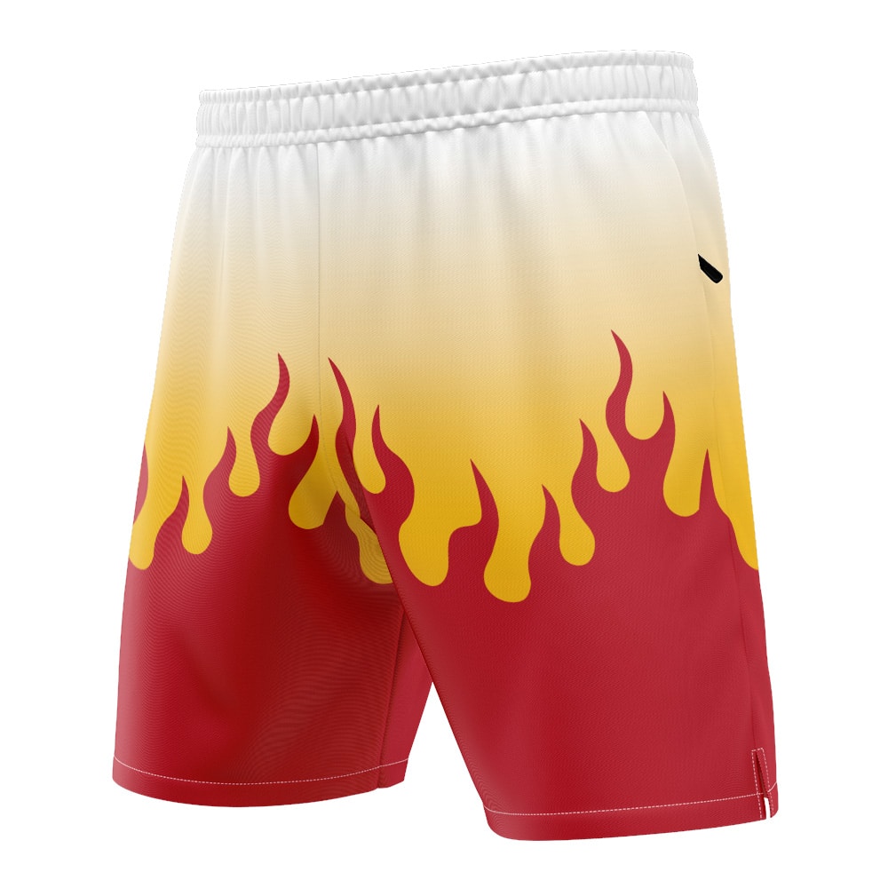 Kyojuro Rengoku Demon Slayer Versatile Shorts - Image 3