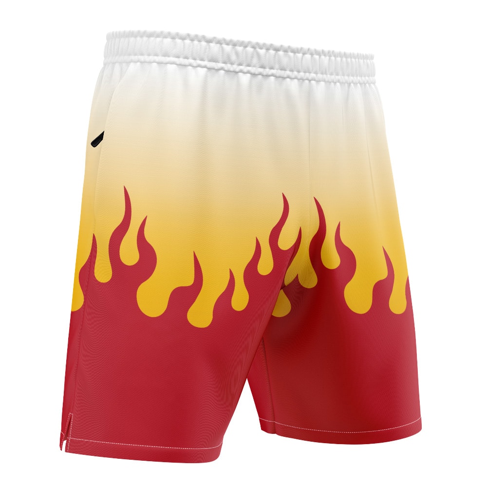 Kyojuro Rengoku Demon Slayer Versatile Shorts - Image 2