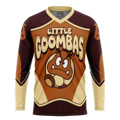 Little Goombas Goomba Super Mario Bros Hockey Jersey
