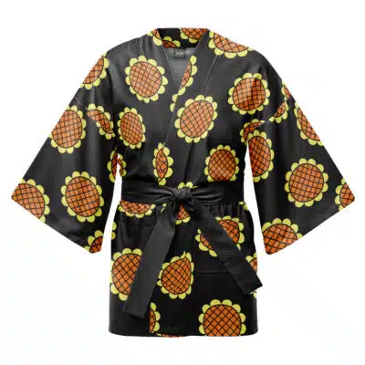 Monkey D. Luffy Black Dressrosa One Piece Happi Coat Haori Kimono