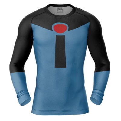 Mr Incredible Classic The Incredibles Long Sleeve Rash Guard Compression Shirt