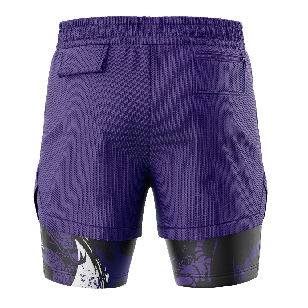 Orochimaru V2 Shippuden 2-in-1 Performance Shorts - Image 4
