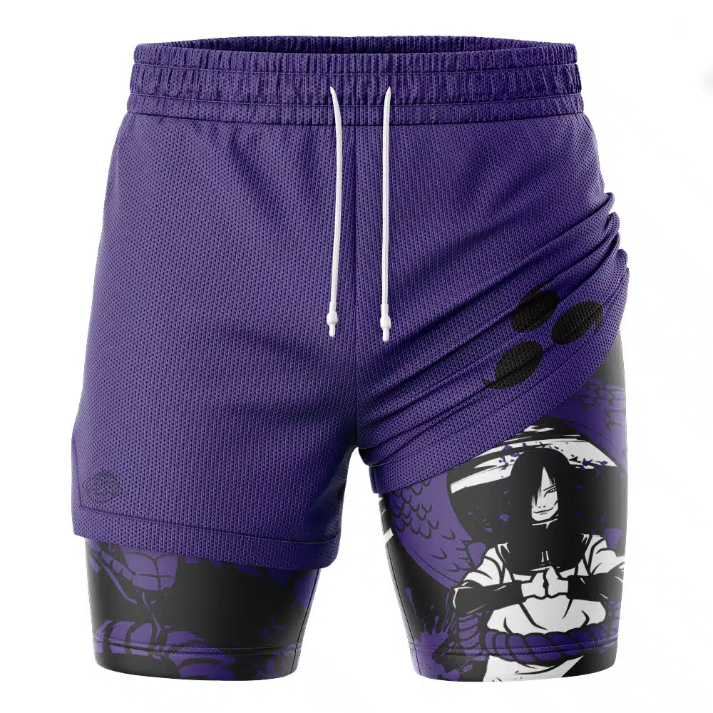 Orochimaru V2 Shippuden 2-in-1 Performance Shorts