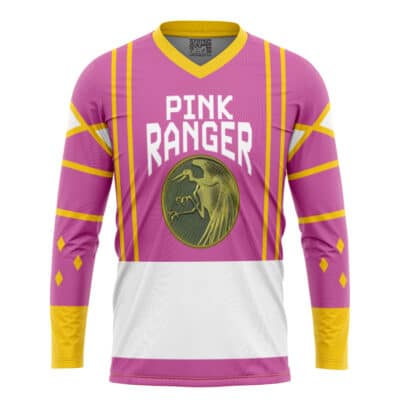 Pink Ranger Ninjetti Rangers Hockey Jersey