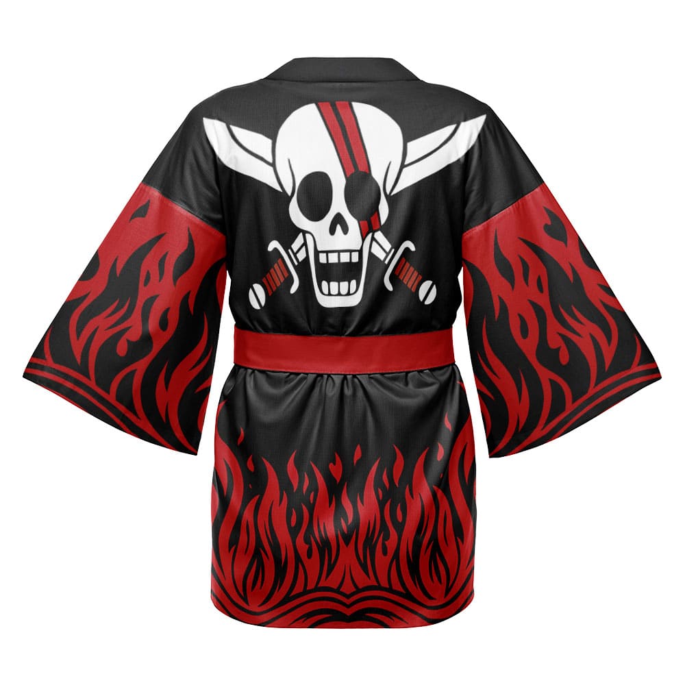 Red Hair Pirates V2 One Piece Happi Coat Haori Kimono - Image 2
