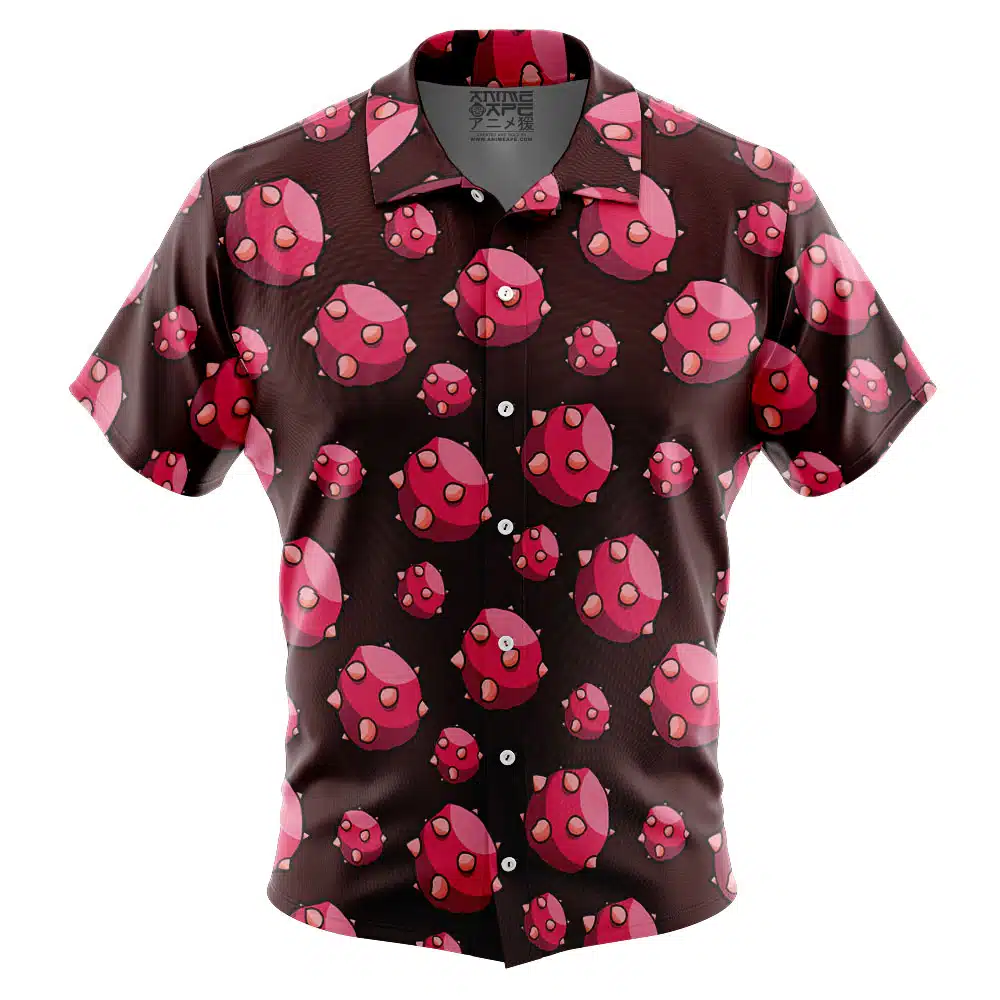 Rokakaka Pattern Jojo’s Bizzare Adventure Button Up Hawaiian Shirt
