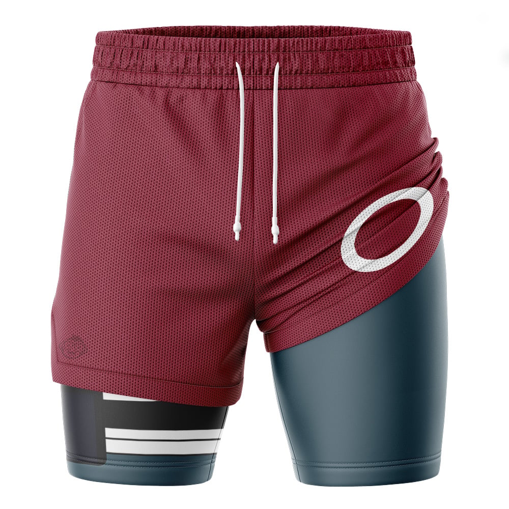 Sakura Haruno Cosplay Shippuden 2-in-1 Performance Shorts - Image 3
