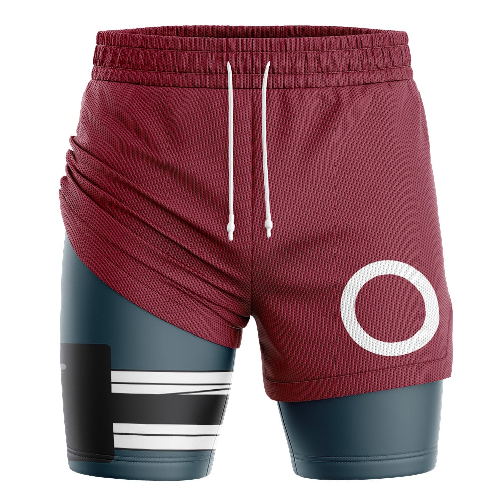 Sakura Haruno Cosplay Shippuden 2-in-1 Performance Shorts - Image 2