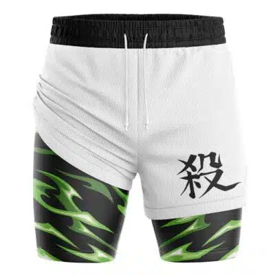 Sanemi Shinazugawa V2 Demon Slayer 2-in-1 Performance Shorts
