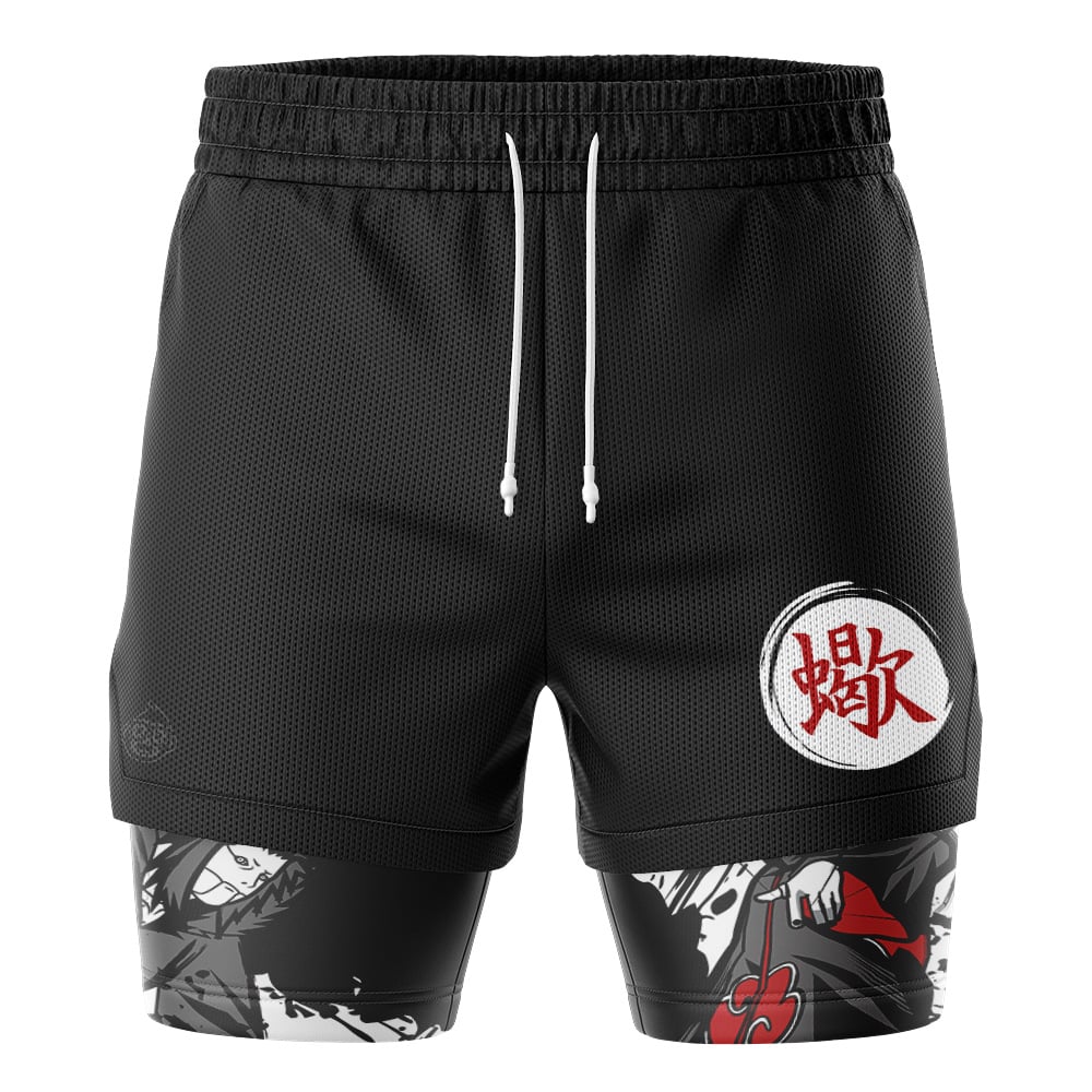 Sasori Akatsuki 2-in-1 Performance Shorts - Image 2