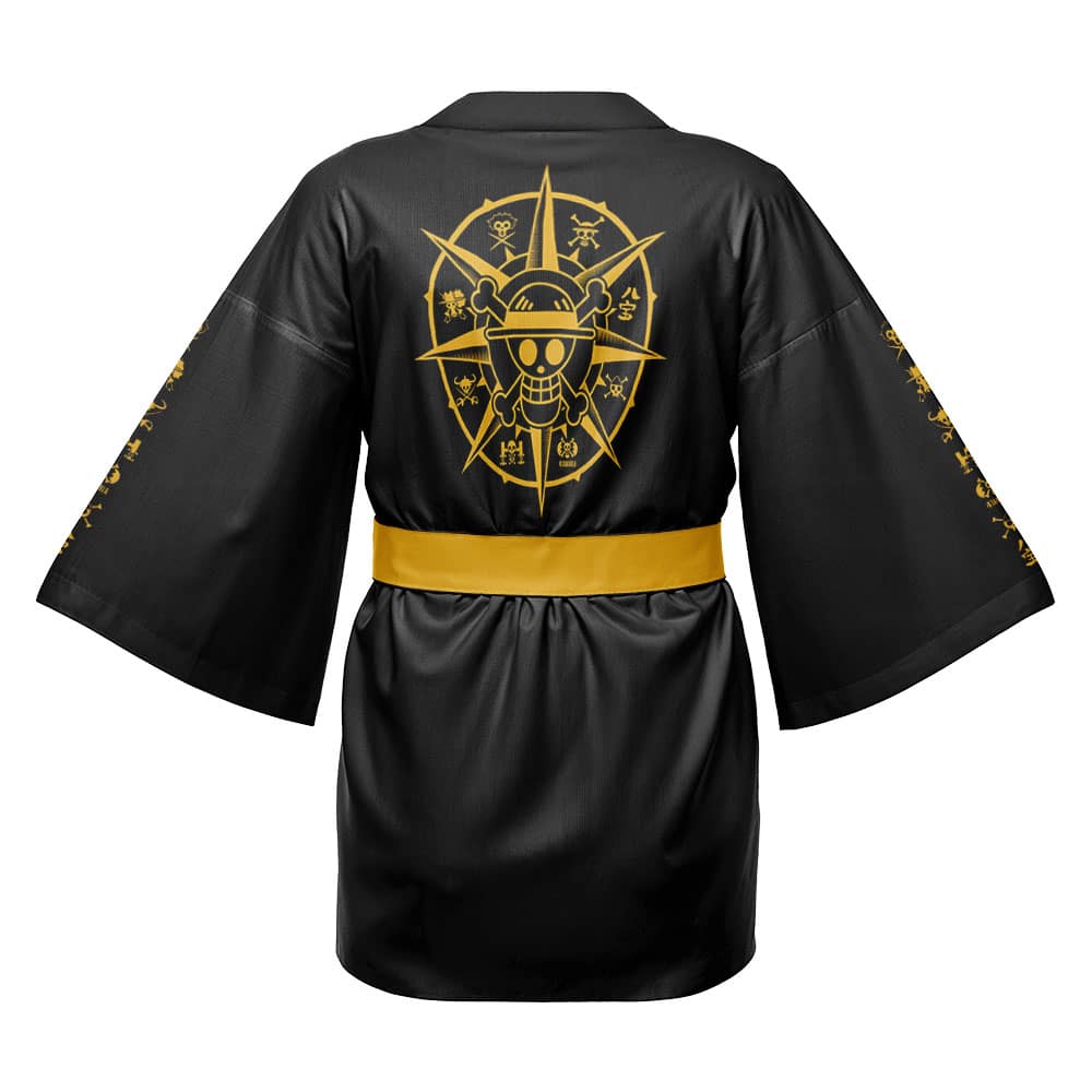 Straw Hat Grand Fleet V2 One Piece Happi Coat Haori Kimono - Image 2