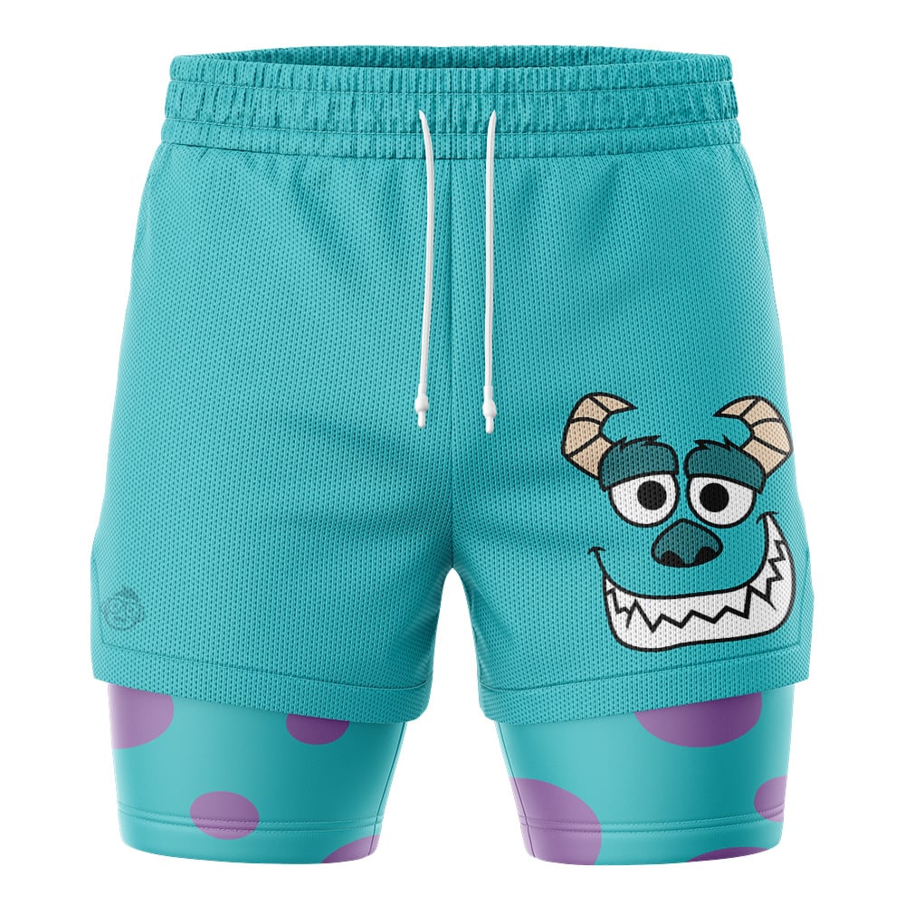 Sulley Monster Inc 2-in-1 Performance Shorts