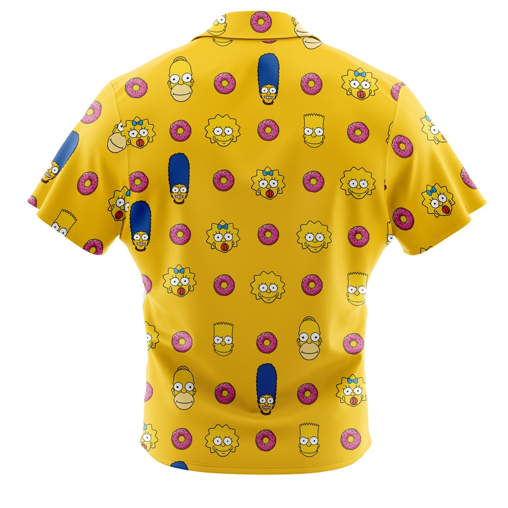 The Simpson Pattern Short Sleeve Button Up Hawaiian Shirt - Image 2