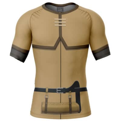Thorfinn Cosplay Vinland Saga Short Sleeve Rash Guard Compression Shirt