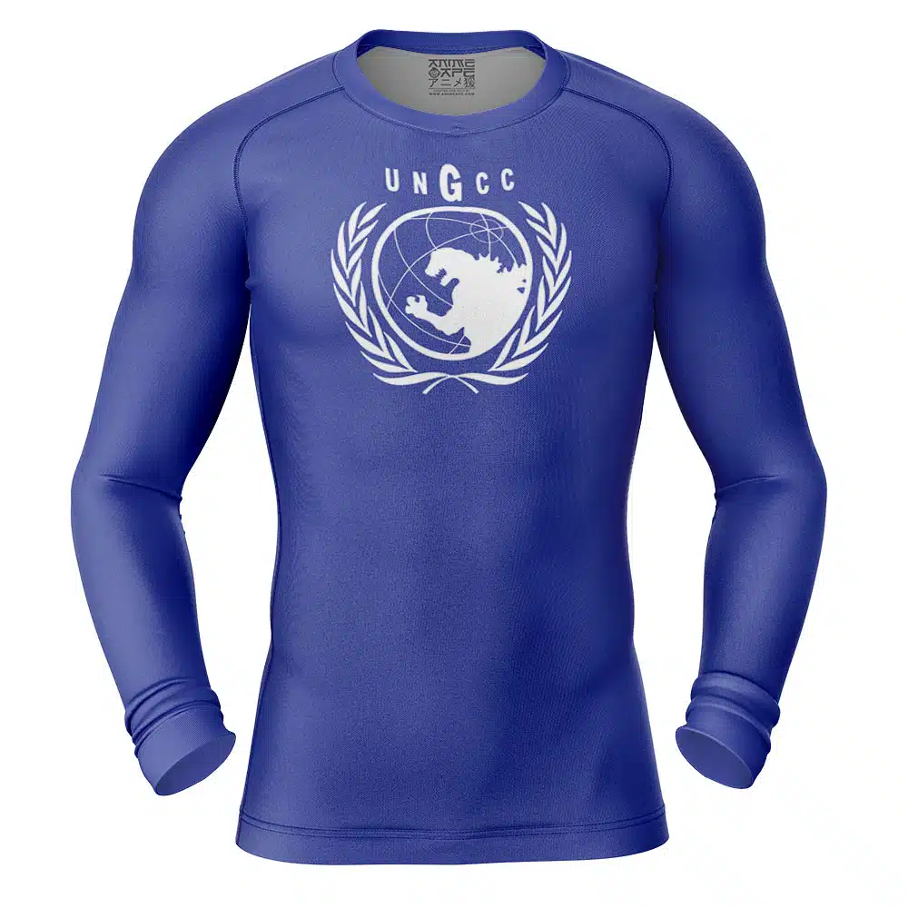 UNGCC Godzilla Long Sleeve Rash Guard Compression Shirt