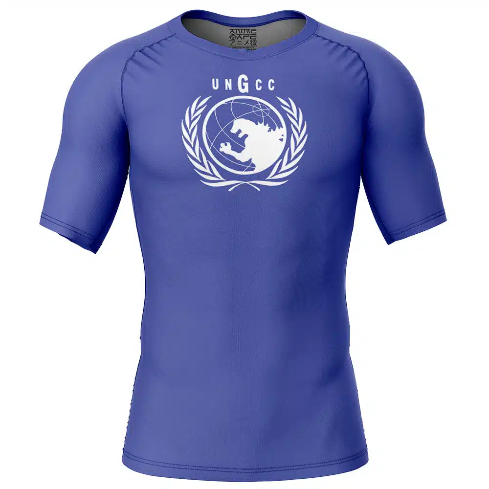UNGCC Godzilla Short Sleeve Rash Guard Compression Shirt