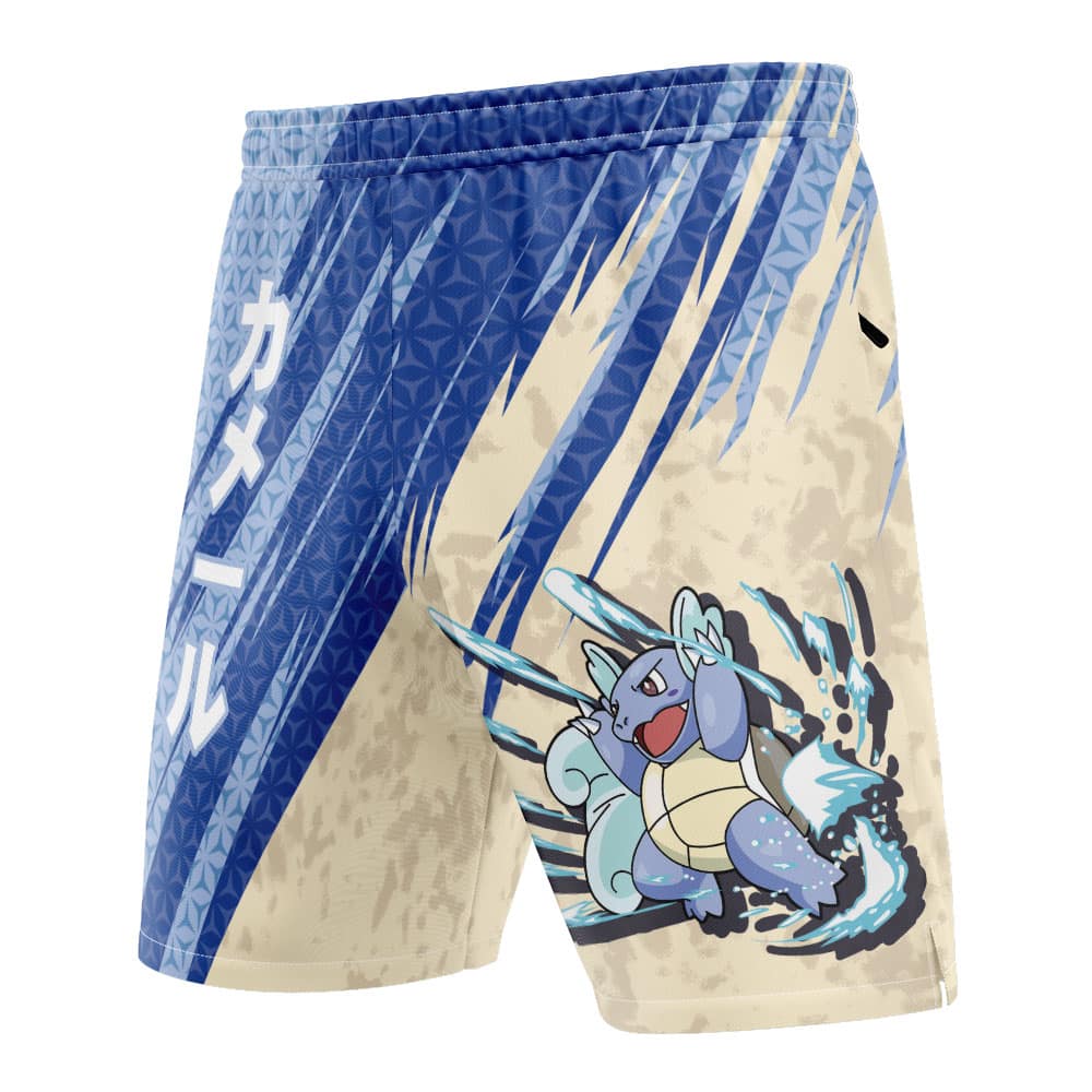 Wartortle Attack Pokemon Versatile Shorts - Image 2