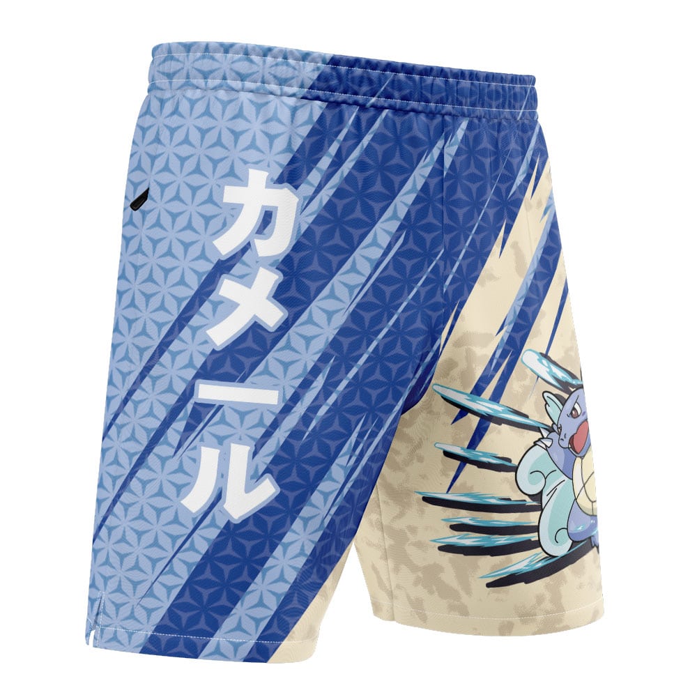 Wartortle Attack Pokemon Versatile Shorts - Image 4