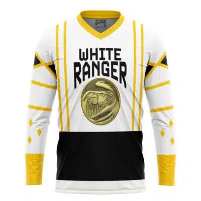 White Ranger Ninjetti Rangers Hockey Jersey