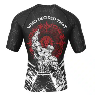 Who Decided That Escanor Seven Deadly Sins Short Sleeve Rash Guard Compression Shirt