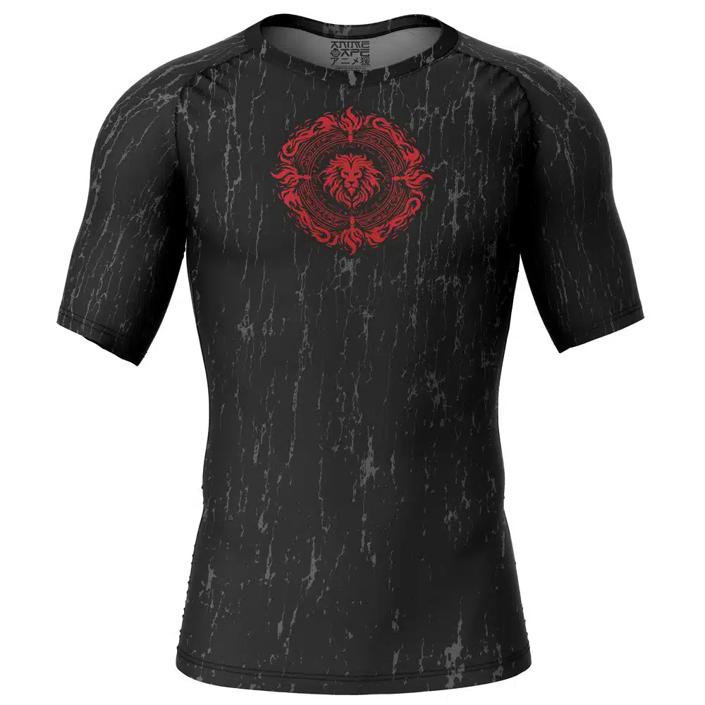 Who Decided That Escanor Seven Deadly Sins Short Sleeve Rash Guard Compression Shirt - Image 2