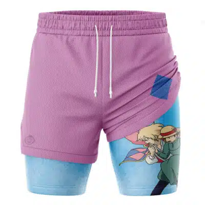 Wizard Howl and Sophie Howl’s Moving Castle Studio Ghibli 2-in-1 Performance Shorts