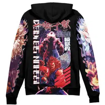 Akuma V2 Street Fighter Streetwear Zip Hoodie Jacket