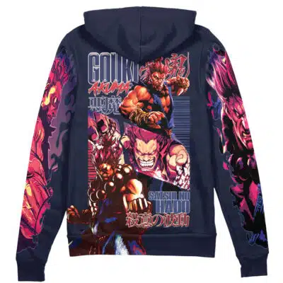 Akuma Classic Street Fighter Streetwear Zip Hoodie Jacket