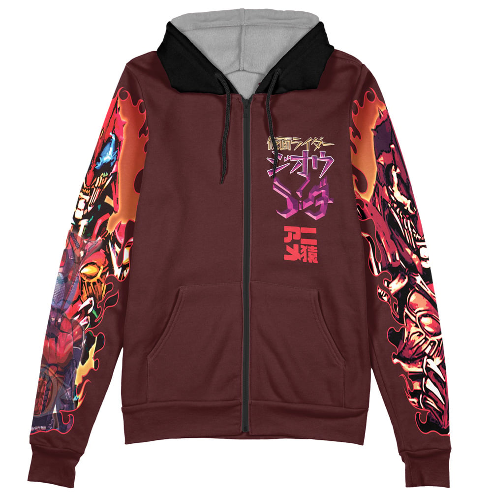 Another Rider Kabuto Kamen Rider Zi-O Streetwear Zip Hoodie Jacket - Image 2