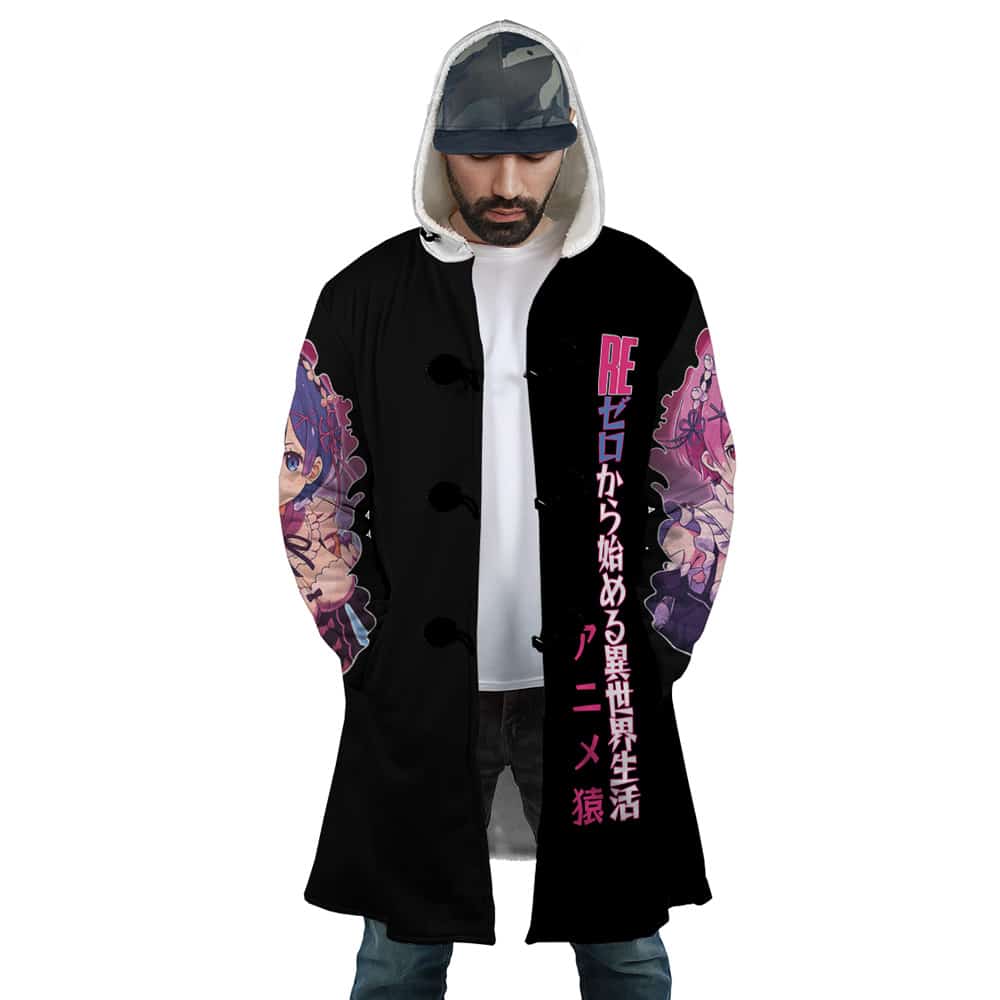 Rem x Ram Re: Zero Streetwear Dream Cloak Coat - Image 4