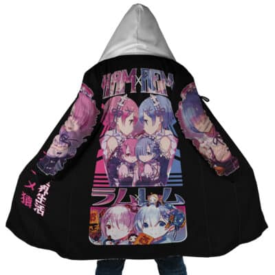 Rem x Ram Re: Zero Streetwear Dream Cloak Coat