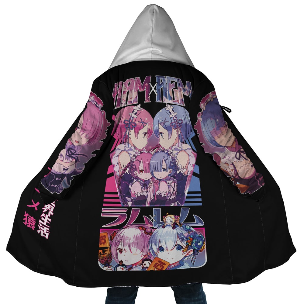 Rem x Ram Re: Zero Streetwear Dream Cloak Coat