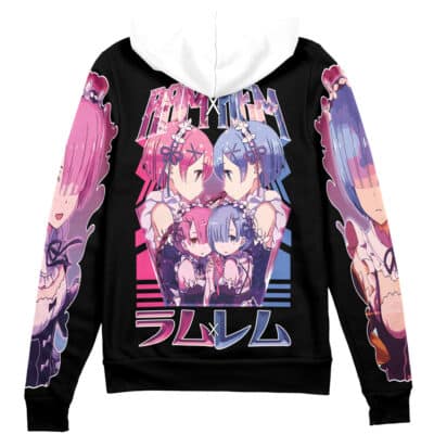 Rem x Ram Re: Zero Streetwear Zip Hoodie Jacket