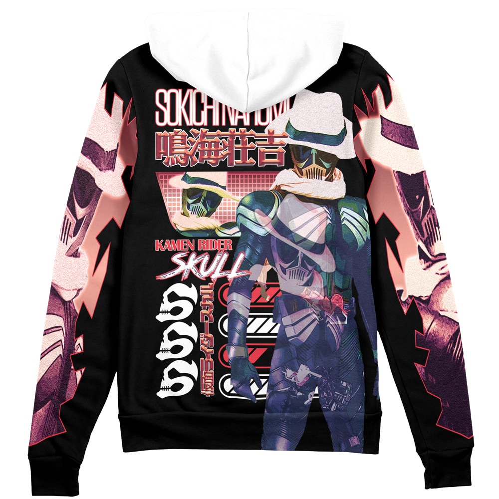 Kamen Rider Skull Kamen Rider W Streetwear Zip Hoodie Jacket