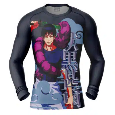 Fushiguro Toji Jujutsu Kaisen Long Sleeve Rash Guard Compression Shirt