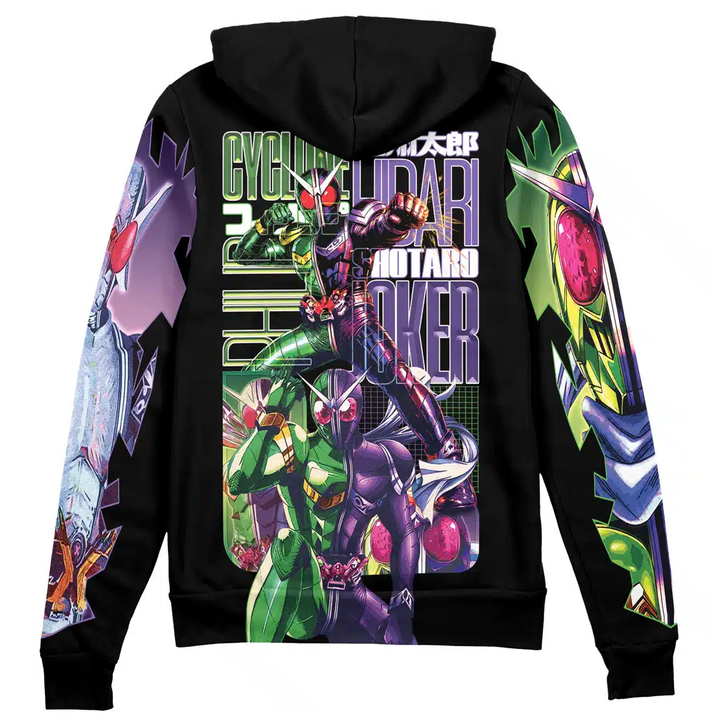 Kamen Rider W Streetwear Zip Hoodie Jacket