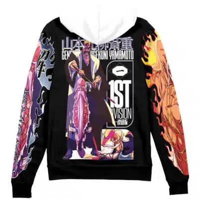 Genryusai Shigekuni Yamamoto Bleach Streetwear Zip Hoodie Jacket