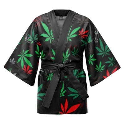 420 Pot Plant Pattern Happi Coat Haori Kimono