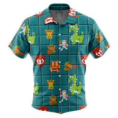 8-Bit The Legend of Zelda Button Up Hawaiian Shirt