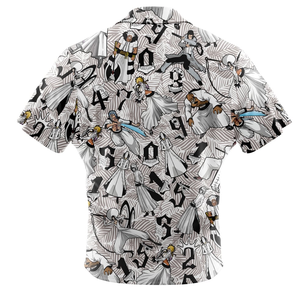 Arrancar Pattern Bleach Short Sleeve Button Up Hawaiian Shirt - Image 2