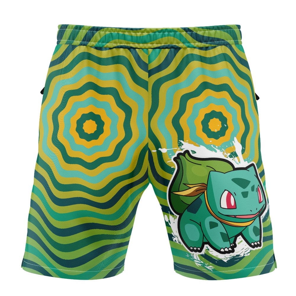 Bulbasaur Trippy Pokemon Versatile Shorts